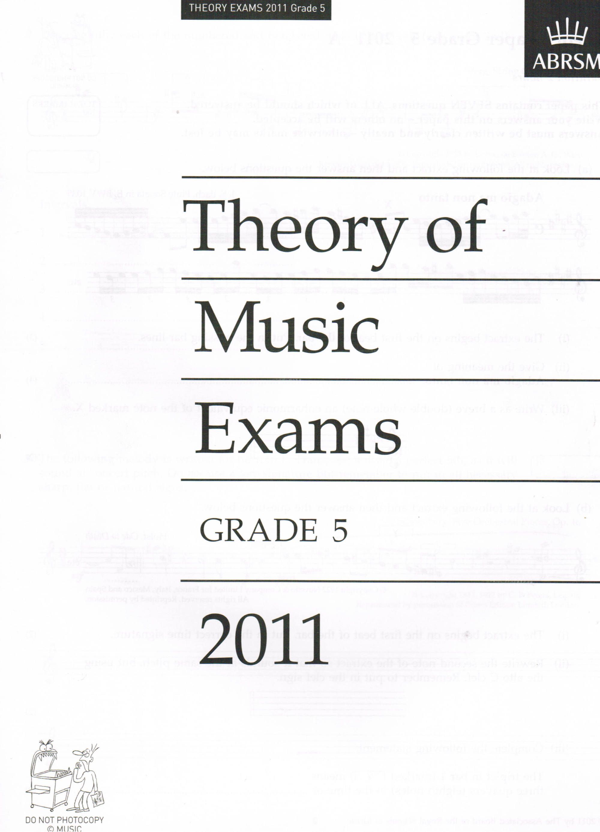Theory of Music Exams